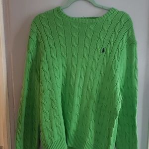Cableknit sweater